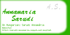 annamaria sarudi business card