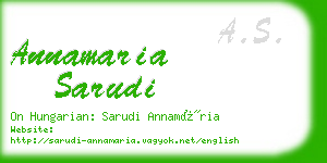 annamaria sarudi business card